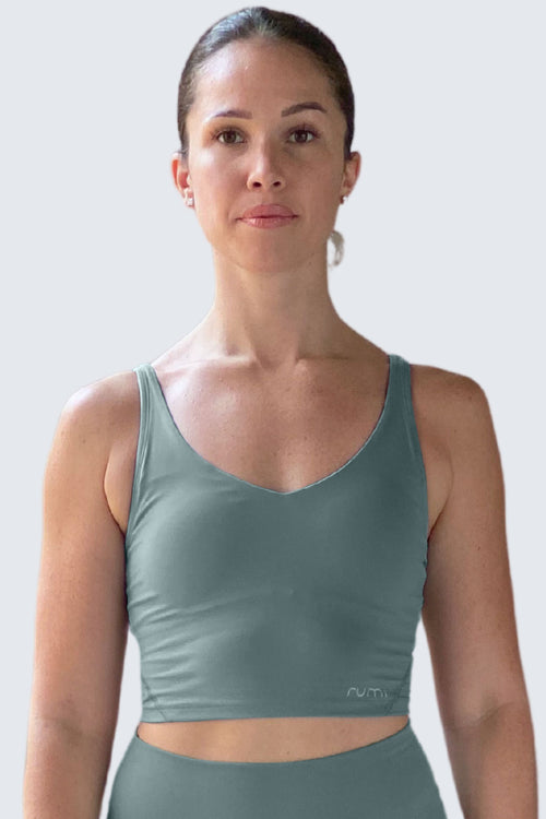 W SunSoft Tank Bra - Teal Light