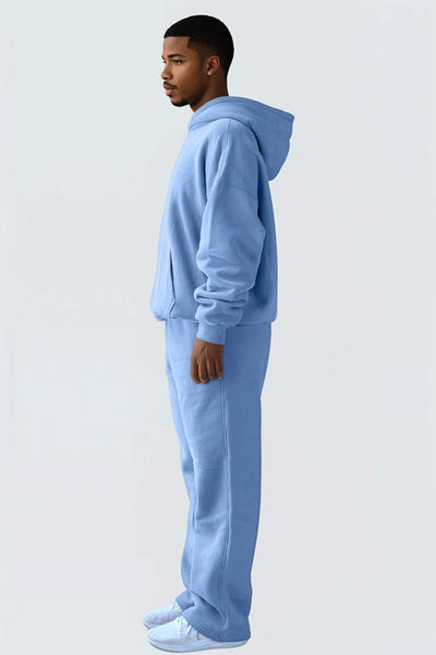 MU Moon Sweatpants Relaxed Open Fleece - Ocean