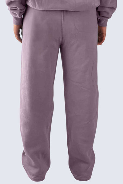 MU Moon Sweatpants Relaxed Open Fleece - Plum Light