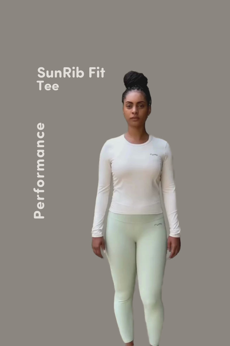 W SunRib Fit Tee Long-Sleeve - Snow