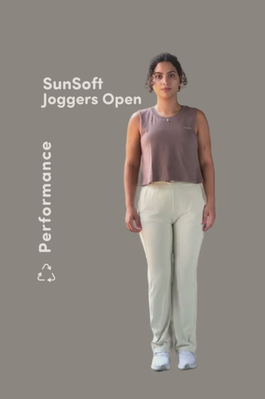 U SunSoft Joggers Open + Pockets 30" - Sand