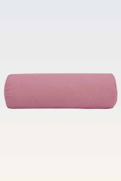 Rumi Earth - Cotton Yoga Bolster – Round - Dusty Rose - RU - YCB - RD - DE - Yoga Props