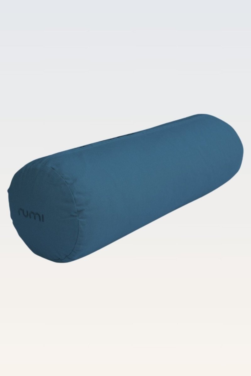 Rumi Earth - Cotton Yoga Bolster – Round - Indigo - RU - YCB - RD - IO - Yoga Props