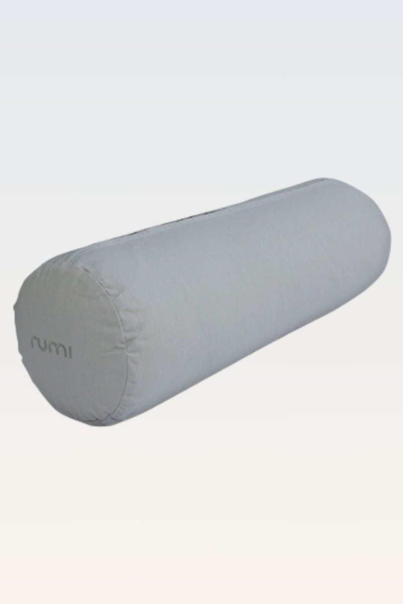 Rumi Earth - Cotton Yoga Bolster – Round - Stone - RU - YCB - RD - SE - Yoga Props