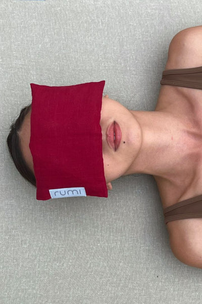 Rumi Earth - Rumi Eye Pillow Maroon - RU - TH - EP - MN - Wellness