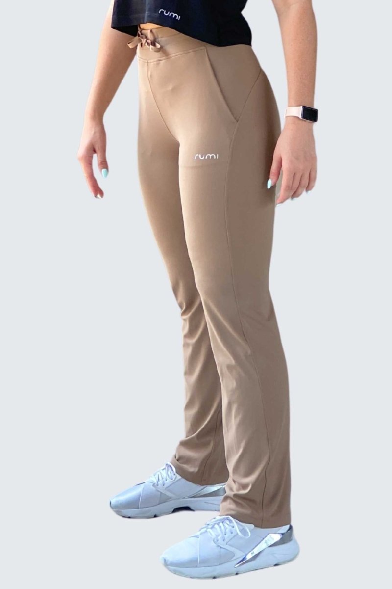 Rumi Earth - U SunSoft Joggers Open + Pockets 30" - Wood - R124210WDP - Bottoms