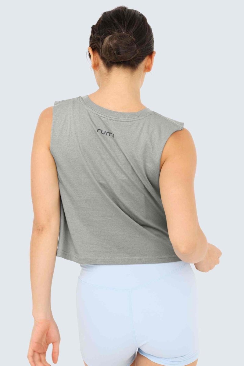 Rumi Earth - W Moon Air Cropped Tank - Stone - R131220SEP - Tops