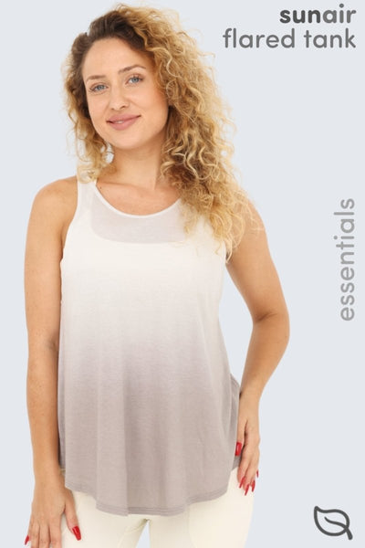 Rumi Earth - W Sun Air Flared Tank Ombre - Stone - R141209SES - Tops