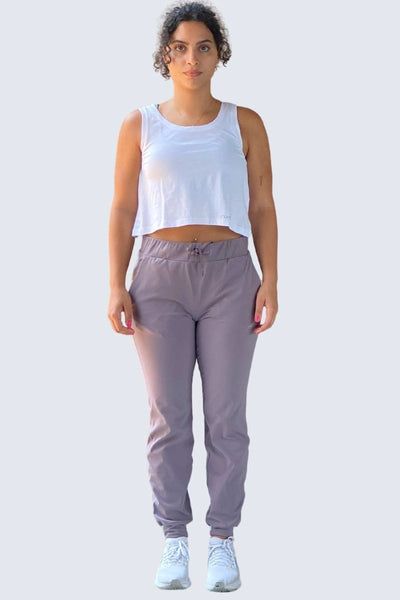 Rumi Earth - W SunSoft Joggers + Pockets 30" - Ash Plum - R124201APP - Bottoms