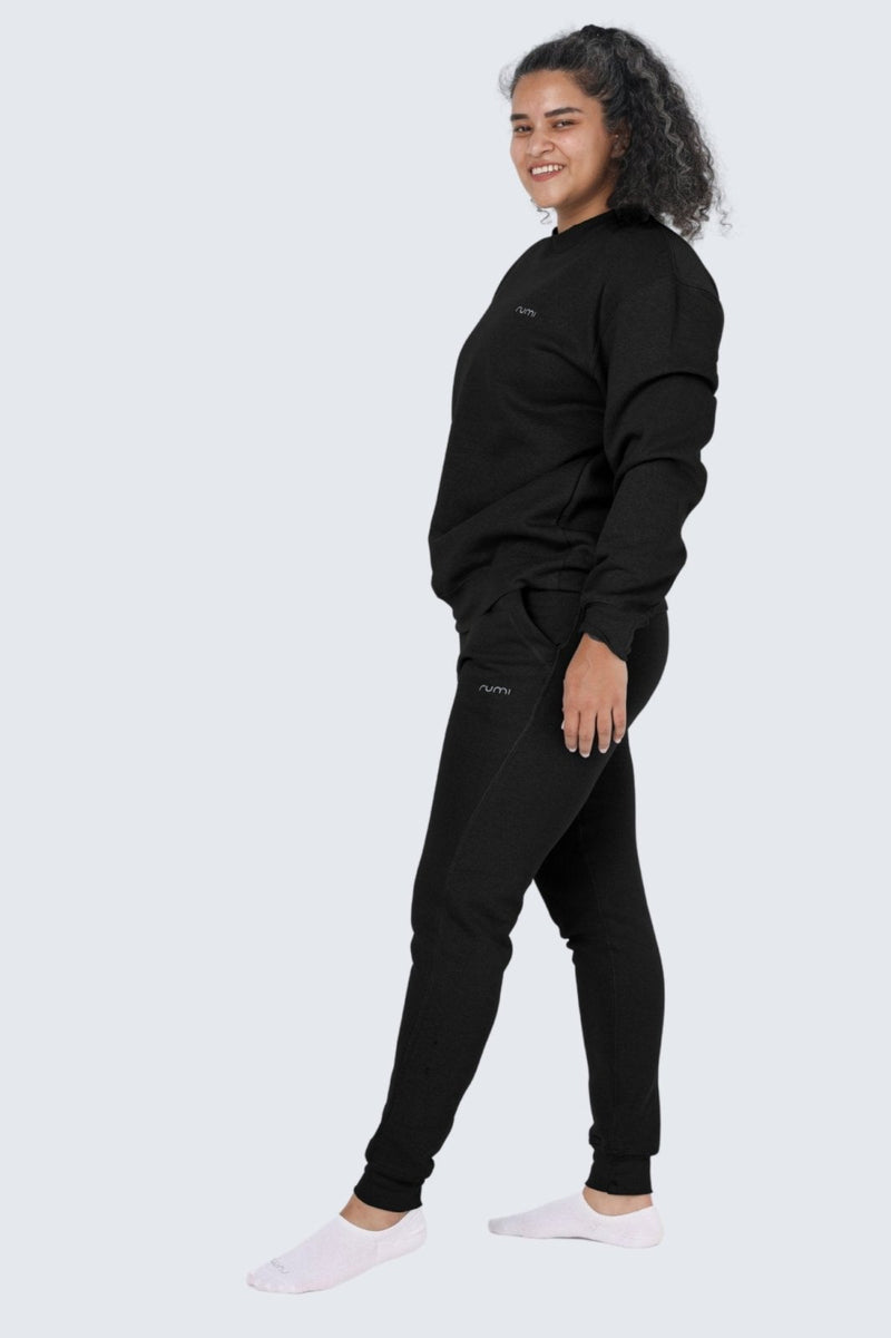 Rumi Earth - WU Moon Sweatpants Fleece Slim - Black - R514675BKP - Bottoms